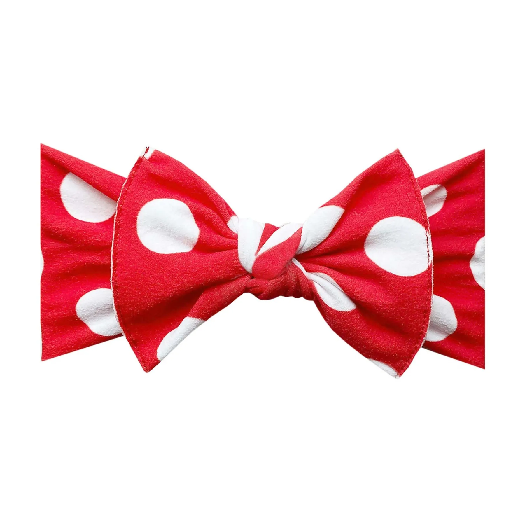 Baby Bling Headbands / Red Polka Dot Knot