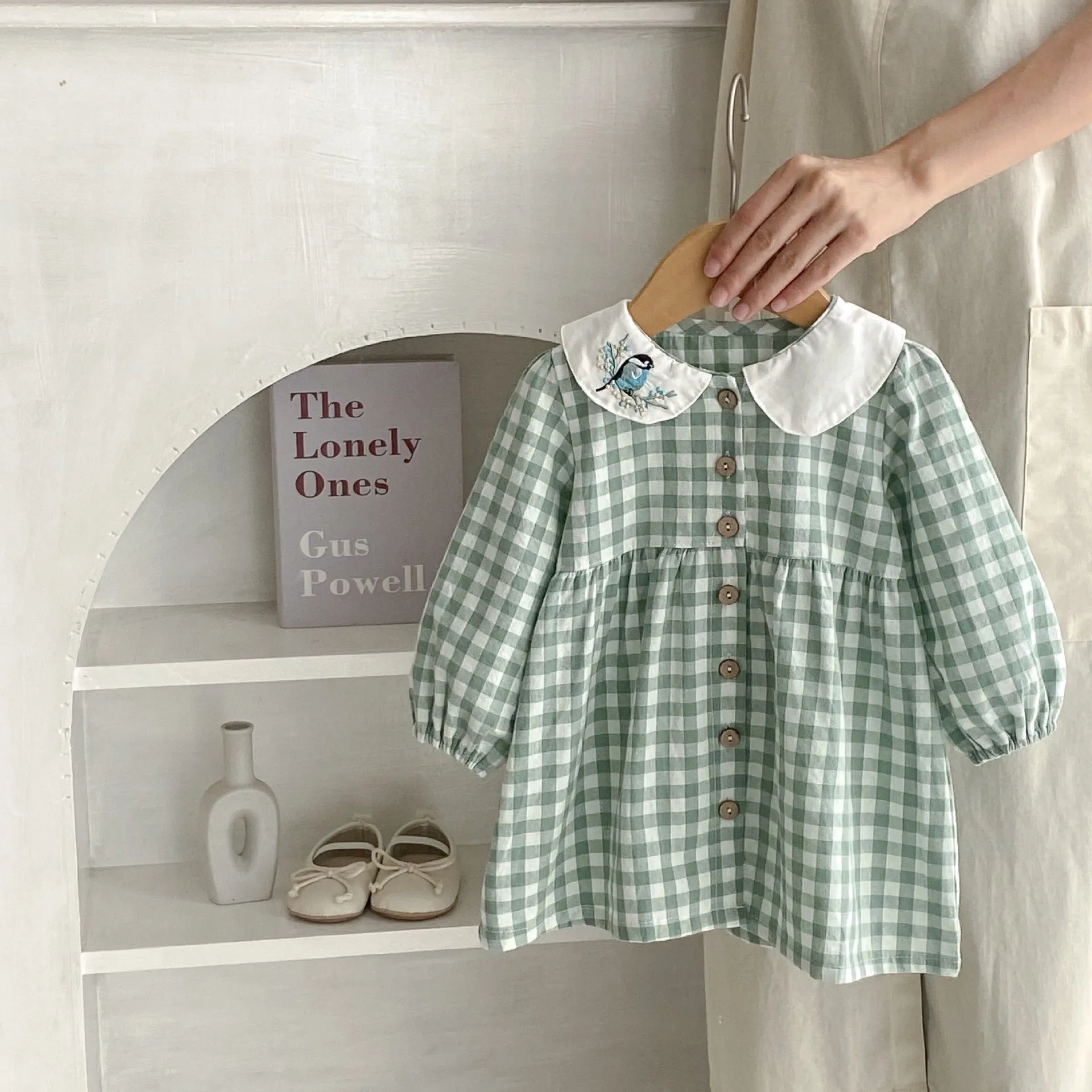 Baby Kid Girls Checked Dresses Wholesale 230828288