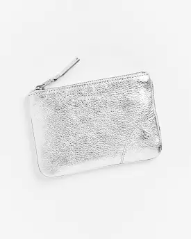 Classic Zip Pouch in Silver