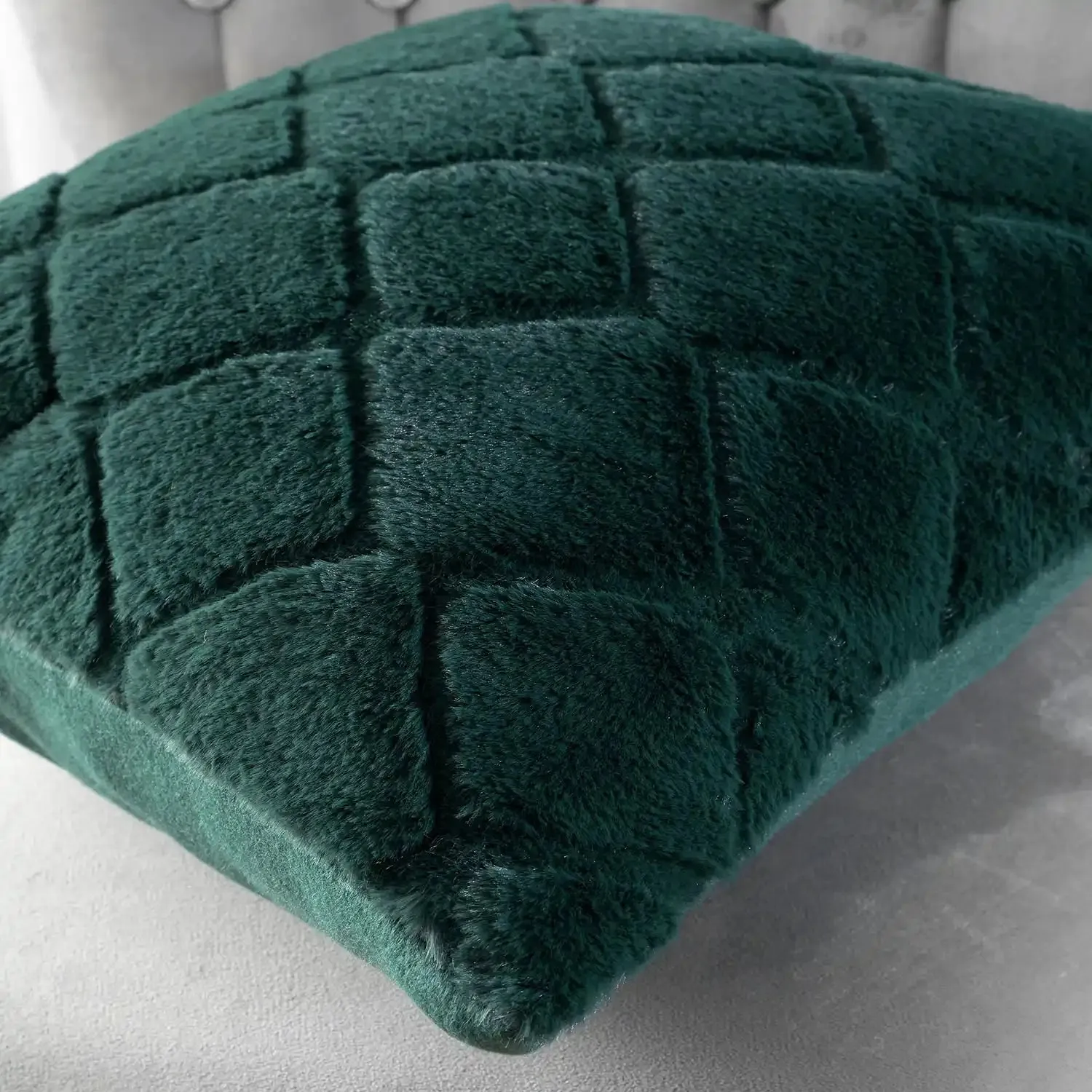 Cosy Diamond Cushion X43 - Green