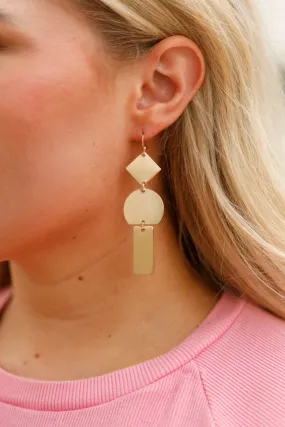 Favorite Hello Earrings, Gold