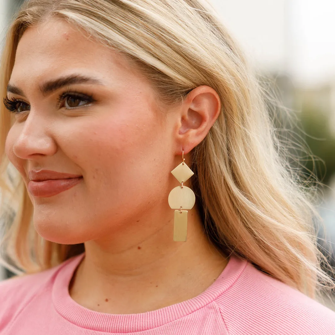 Favorite Hello Earrings, Gold