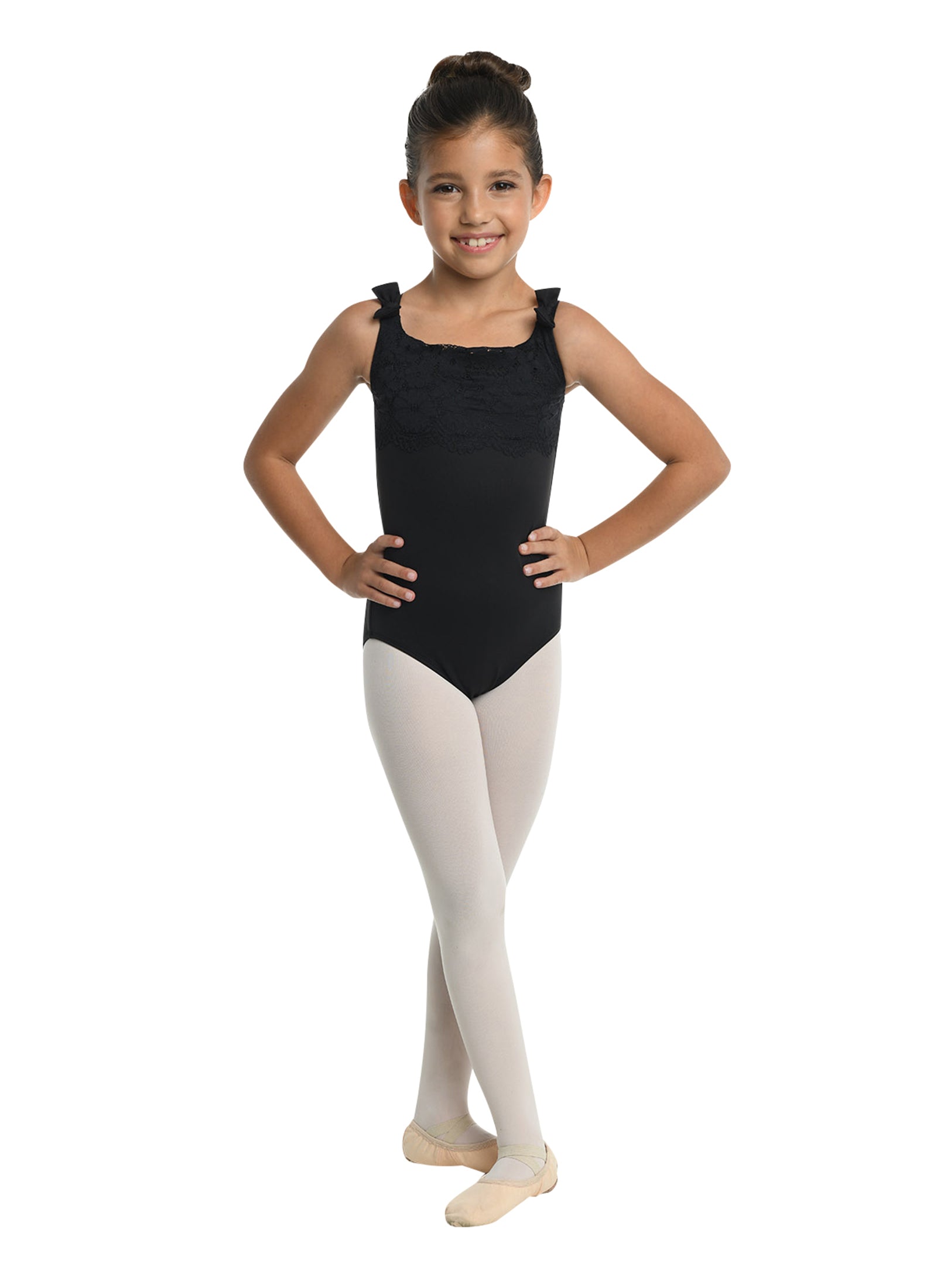 Kids Darline Scalloped Lace Tank Leotard