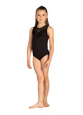 Kids Shoshanna Wide Neck Tank Leotard