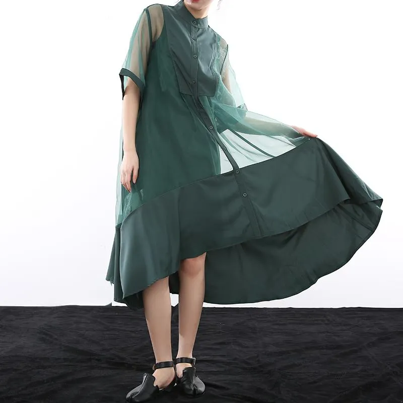 Koharu Irregular Shirt Dress