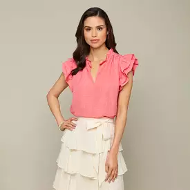 Merrit Blouse :: Coral