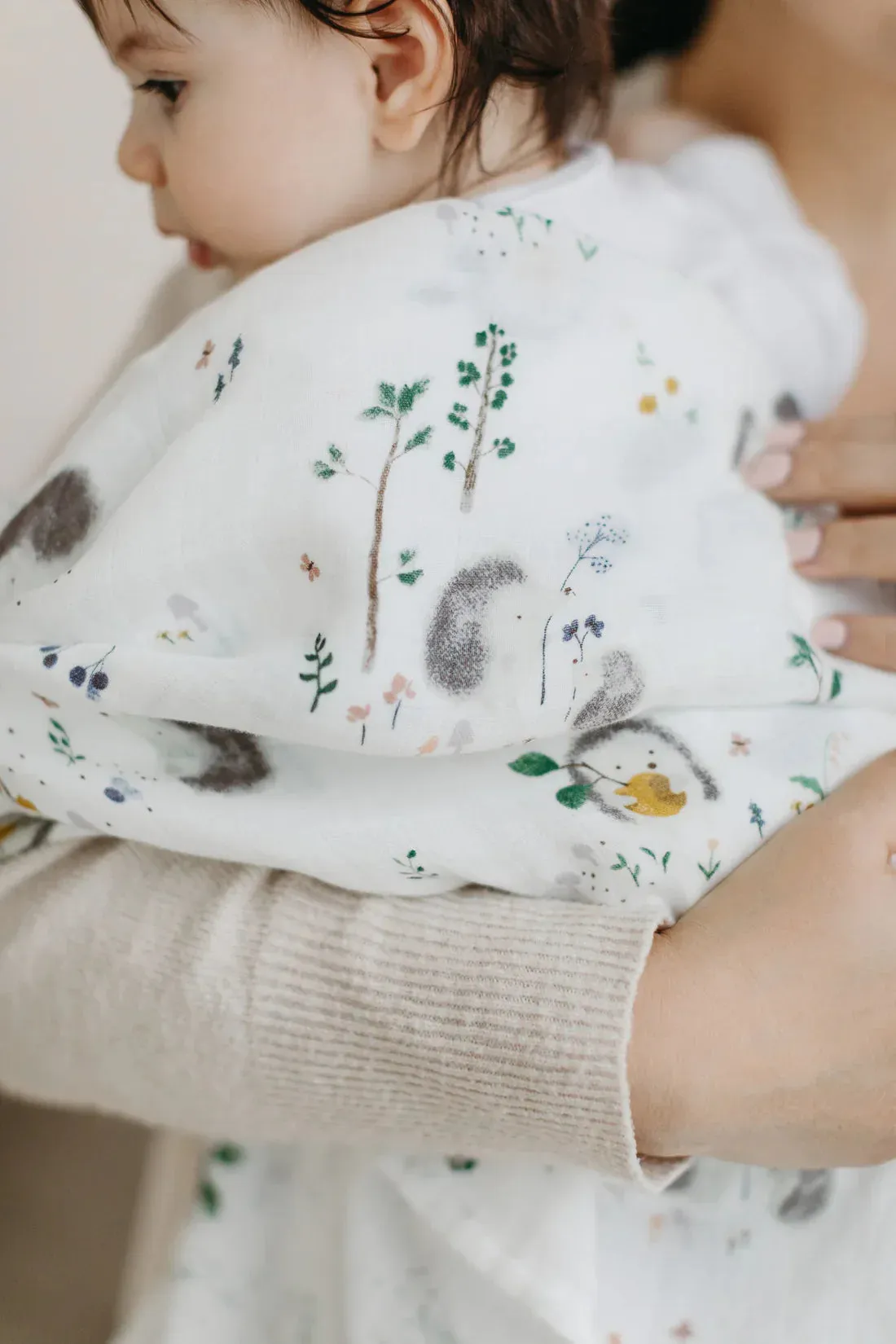 Muslin Swaddle, Hedgehogs