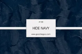 Navy Blue Hide  Blanket / Throw