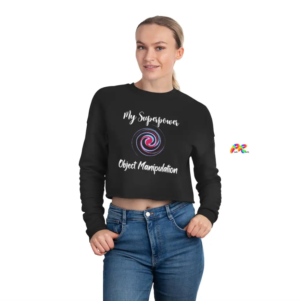 Object Manipulation Cropped Sweatshirt