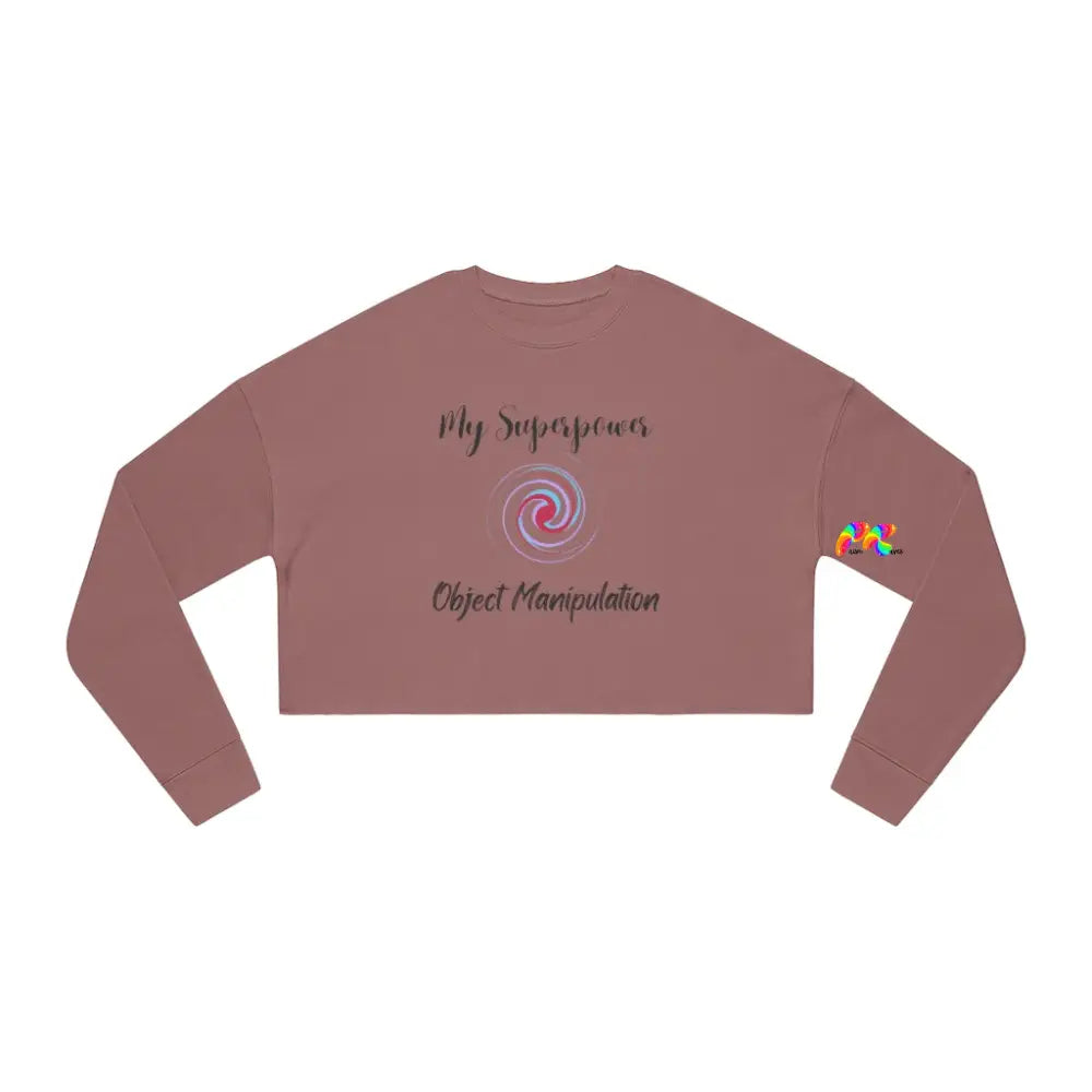 Object Manipulation Cropped Sweatshirt