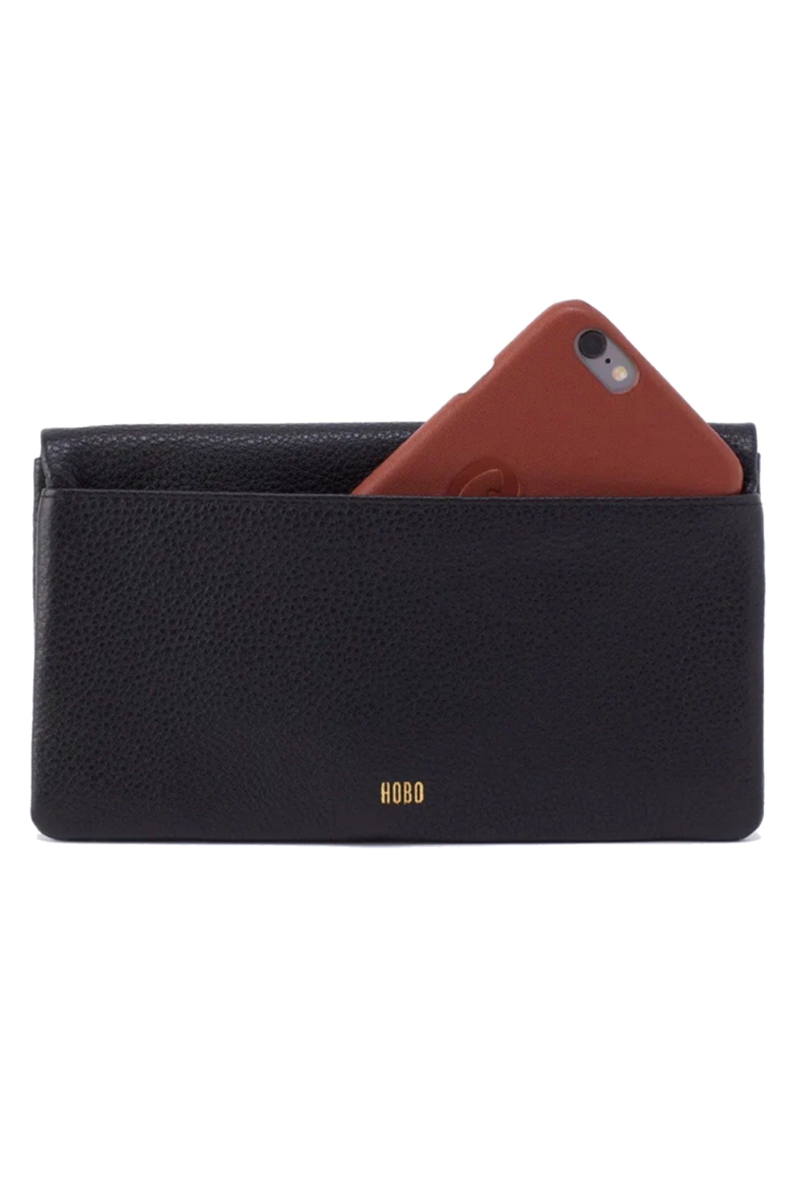 Pebbled leather Lumen Continental wallet