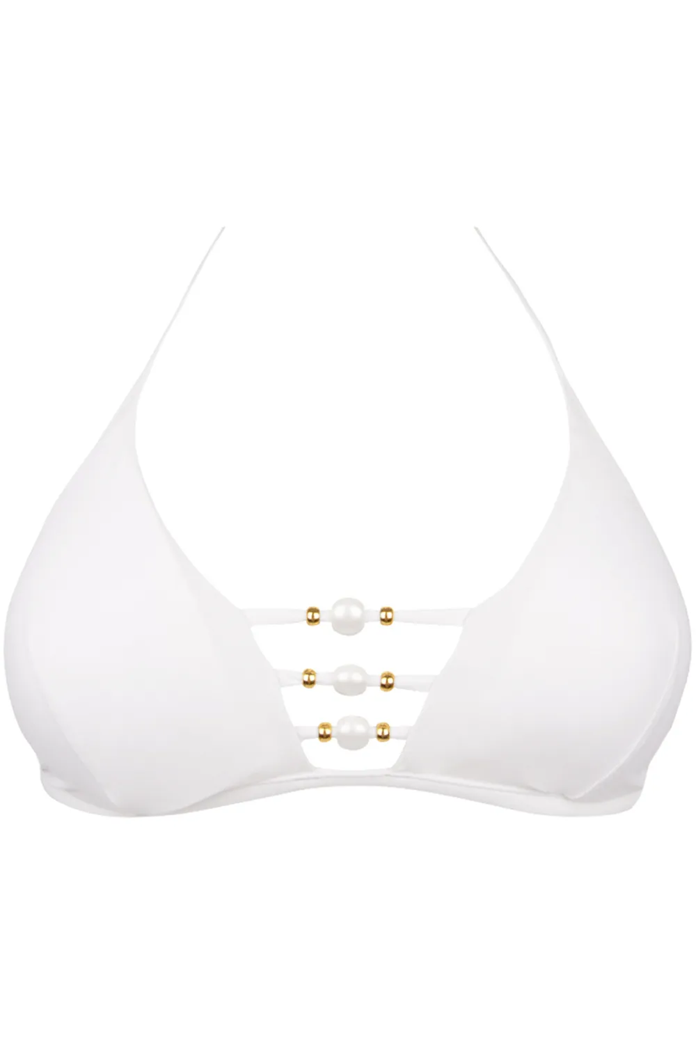 Perles Nacrées Padded Triangle Bikini Top