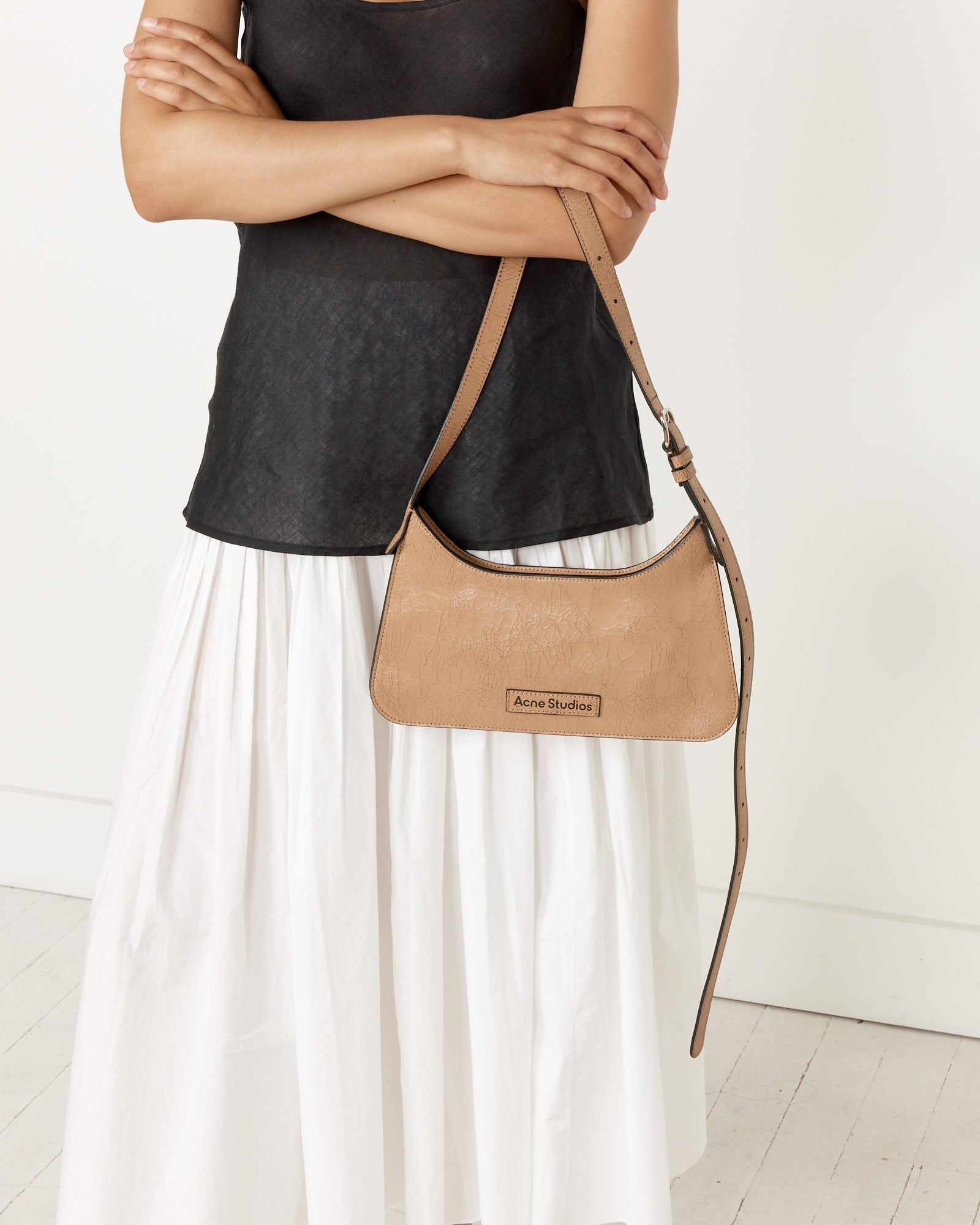 Platt Mini Shoulder Bag in Dark Beige