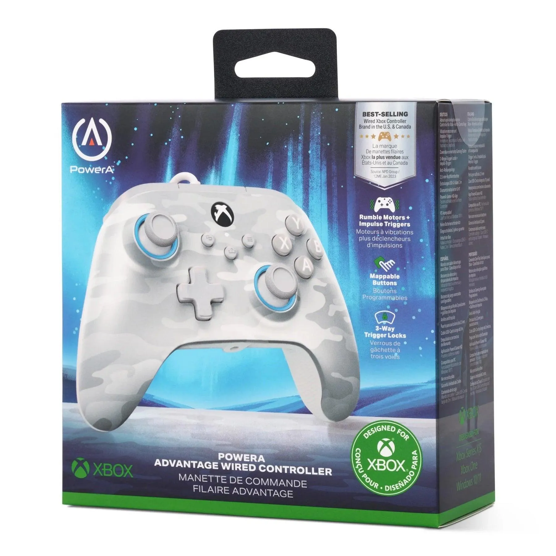 PowerA Advantage Wired Controller for Xbox Series X|S Arctic Camo