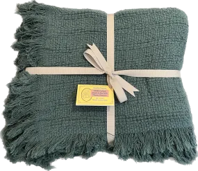 Sale: 100% Cotton Throw Blankets – 50″ x 60″: Teal