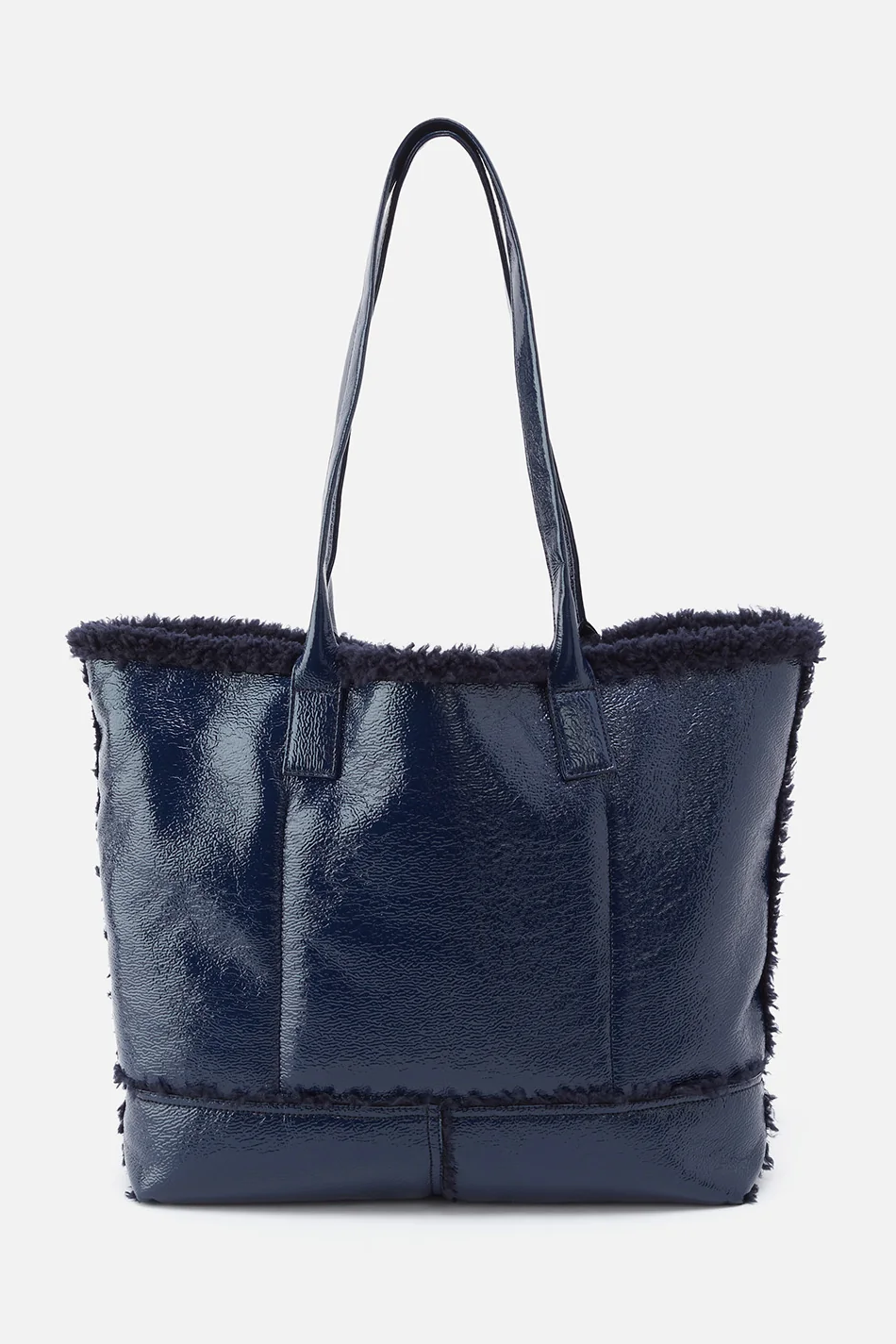 Shopper Faux Shearling Tote