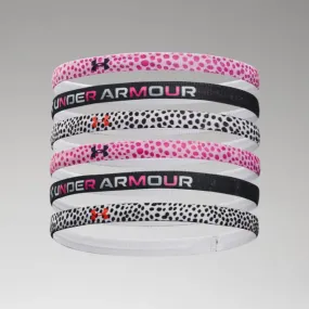 Under Armour Pink Sugar/Black 6pk Headbands