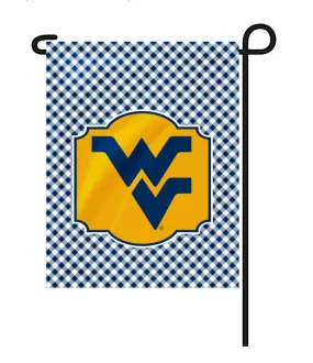 WEST VIRGINIA GINGHAM GARDEN FLAG